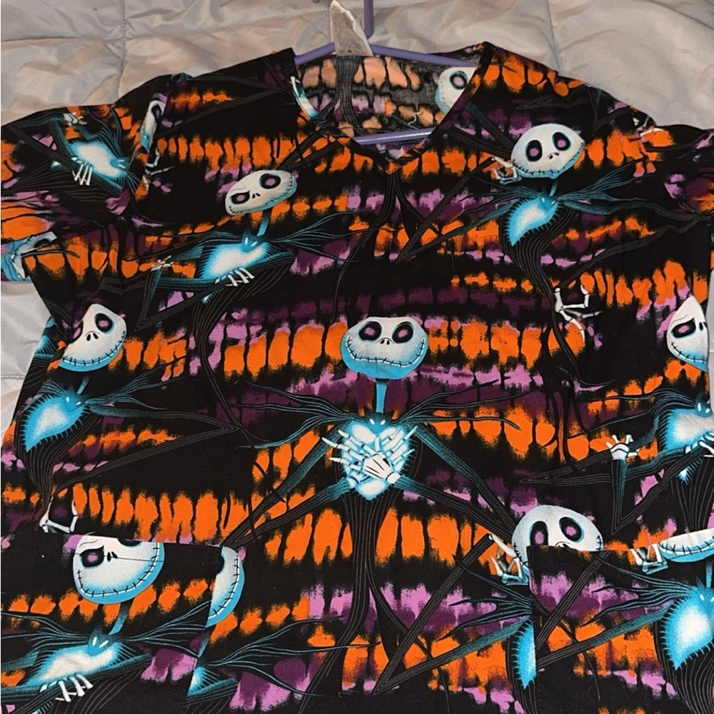 Women’s Nightmare Before Christmas Scrub Top